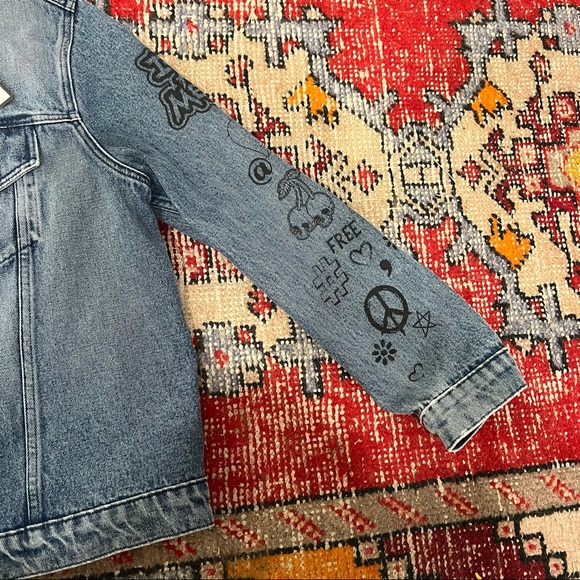 Lauren Moshi Stevie Varsity Panther Jean Jacket - Picture 9 of 16